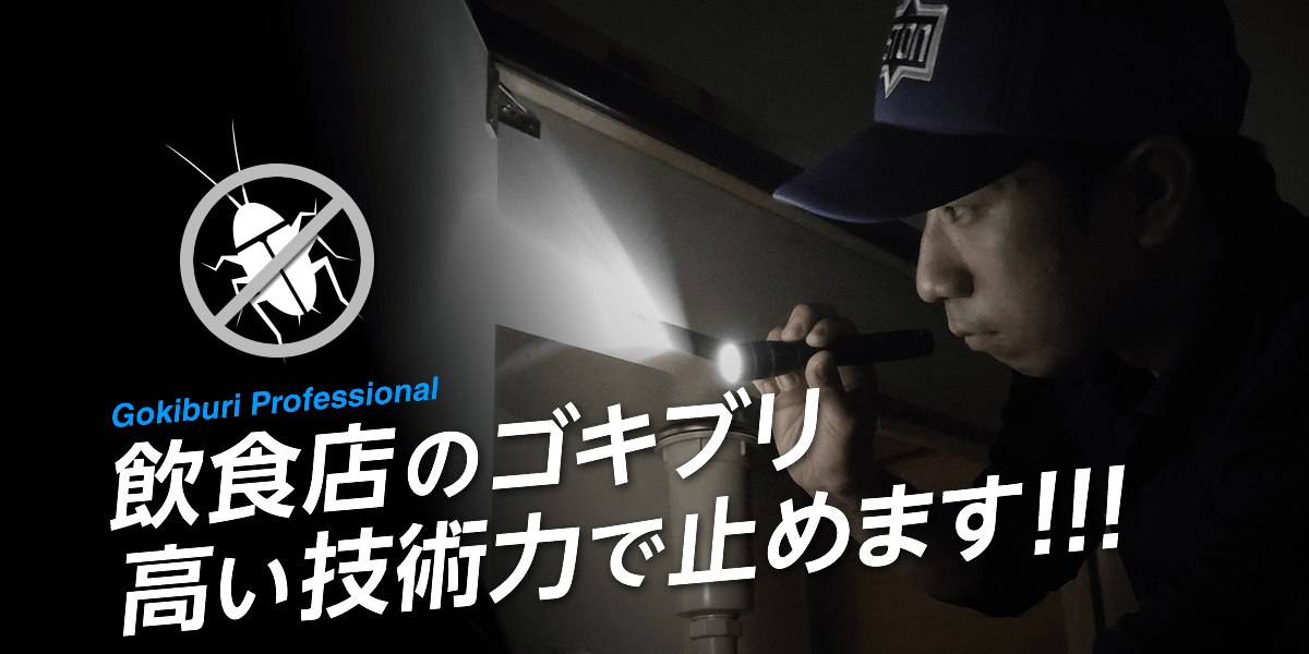 大阪・東京の飲食店のゴキブリを高い技術力で止めます!!!